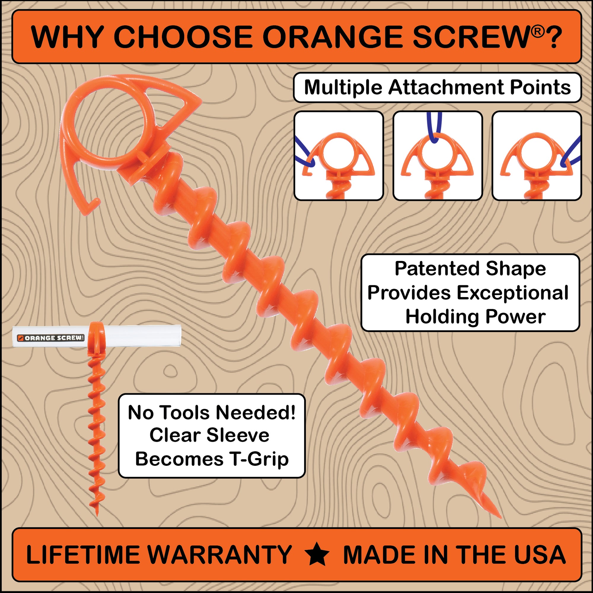 Small Ground Anchor - 4 Pack