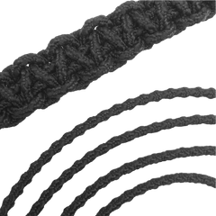 Paracord - Textured Posi-Lock™ - Ninja Black - Orange Screw Paracord - Textured Posi-Lock™ - Ninja Black - Orange Screw
