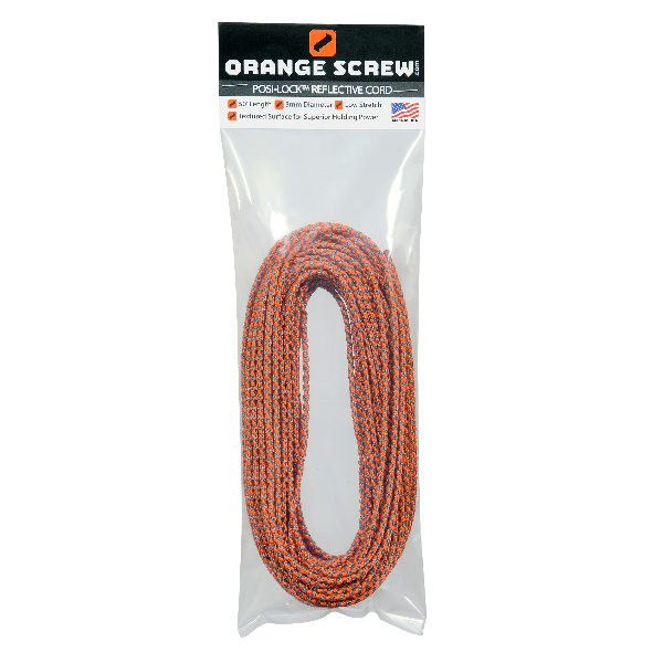 Paracord - Textured Posi-Lock™ - Reflective Orange