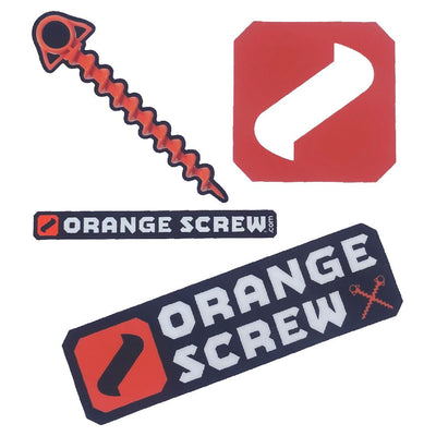 Orange Screw­® Sticker Pack (Free gift)
